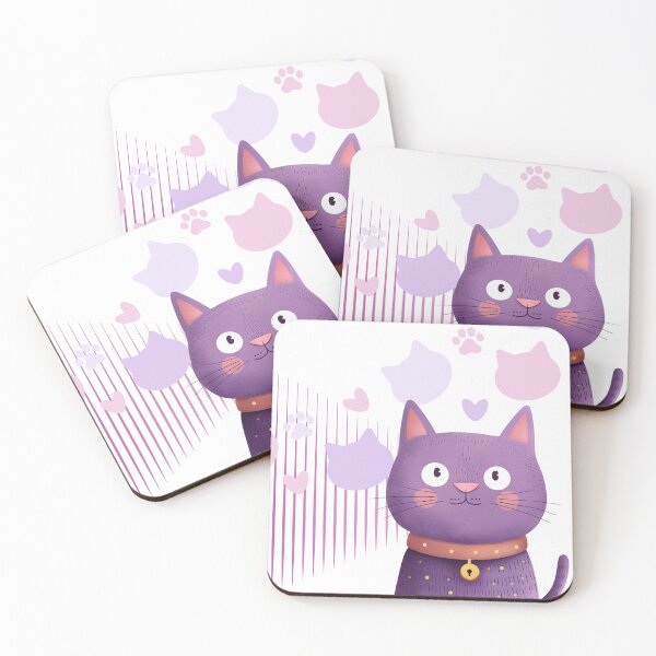 Item preview, Adorable Purple Kawaii Kitty designed and sold by Pukisdaizi.