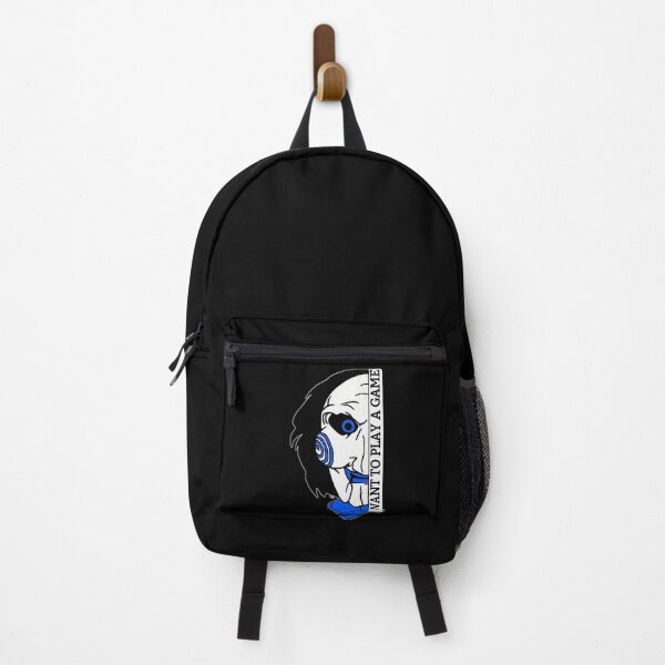 Item preview, I Want To Play A Game - Blue Horror Puppet Art designed and sold by Cust-tshirts.