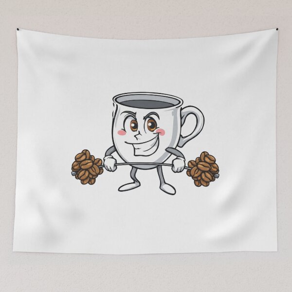 Item preview, Strong Caffeine Workout | Coffee Mug Weightlifter Gym Humor Graphic designed and sold by SlomianyPisarz.