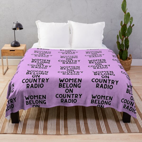 Item preview, LTWCF - Women Belong On Country Radio (Purple) designed and sold by Lauren Teel Women In Country Foundation.