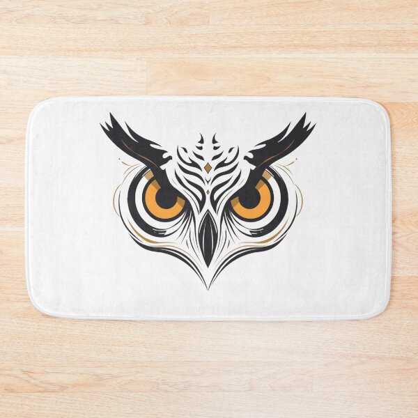 Item preview, Owl Face Minimalist | Tribal Owl Eyes | Symmetrical Animal Art designed and sold by Activity01.
