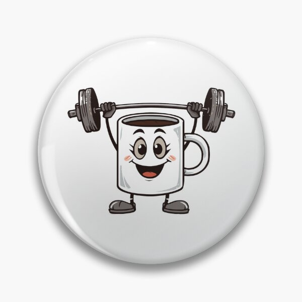 Item preview, Strong Coffee Gains | Happy Workout Mug Weightlifting Art designed and sold by SlomianyPisarz.
