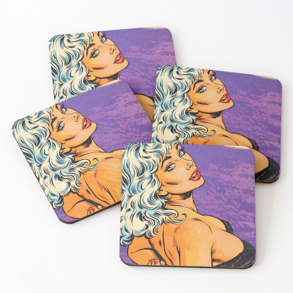 Item preview, Retro Pin-Up Girl Pop Art Print - Vintage Comic Book Siren designed and sold by Very Peculiar.