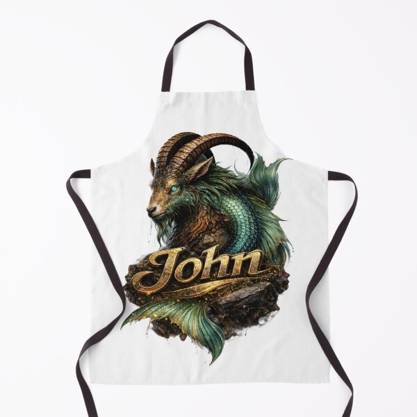 Item preview, John Capricorn – Mountain Strength Zodiac Name Fantasy Art Design designed and sold by AlexLineArt.