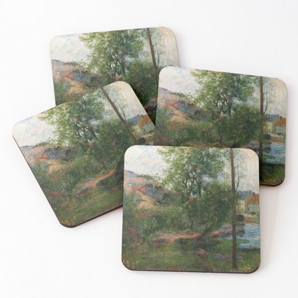 Item preview, Willow by the Aven – Paul Gauguin Post-Impressionist Landscape from Pont-Aven Exploring Nature, Color, and Symbolism designed and sold by Art Outlaws.
