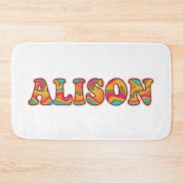 Item preview, ❤️ Alison Personalized Name Wavy Retro Shirt, Coffee Mug, Sticker Gift designed and sold by HelixPedia.