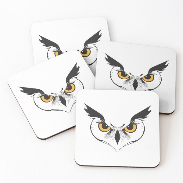 Item preview, Owl Face Minimalist | Intense Owl Eyes | Symmetrical Animal Art designed and sold by Activity01.