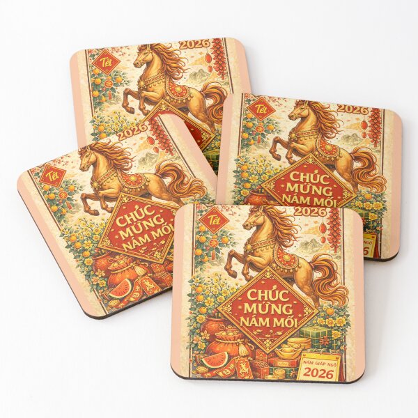 Item preview, Chúc Mừng Năm Mới 2026 – Vietnamese Tết Horse Prosperity designed and sold by PunchDrop.