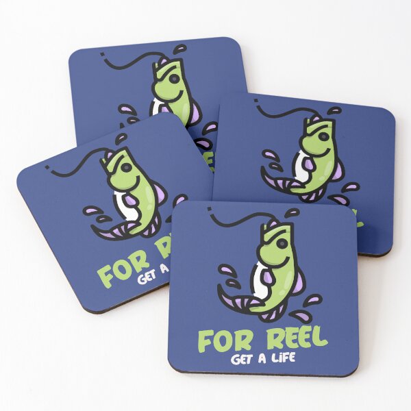 Item preview, For Reel - Get a Life Fishing Pun designed and sold by Kokua Apparel.
