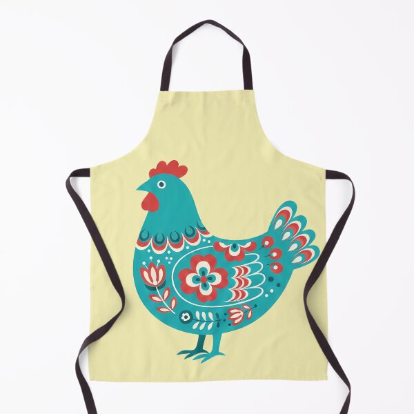 Item preview, Swedish Flower Hen & Motifs STICKER/MAGNET PACK – Turquoise Scandinavian Folk Art by heidiannemorris © designed and sold by FOLK ART FUSION by heidiannemorris.