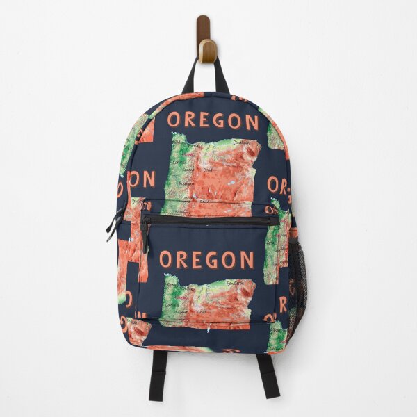 Item preview, Oregon Topographic Map Art - Vintage Pacific Northwest Style designed and sold by mashmosh.
