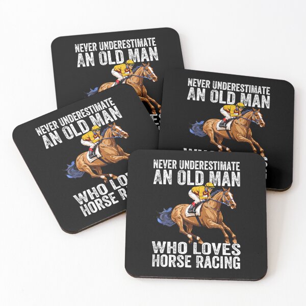 Item preview, Never Underestimate An Old Man Who Loves Horse Racing Horses designed and sold by malhanasbih.
