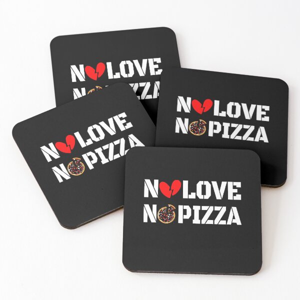 Item preview, No Love No Pizza – Funny Foodie Quote designed and sold by karibov.