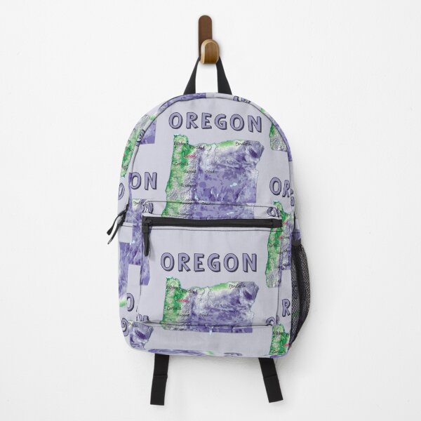 Item preview, Vintage Oregon State Relief Map - Aesthetic Topographic Art designed and sold by mashmosh.