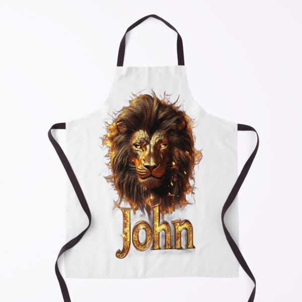 Item preview, John Leo – Fire Lion Zodiac Name Fantasy Art Design designed and sold by AlexLineArt.