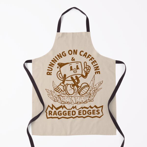 Item preview, Running on Caffeine and Ragged Edges - Funny Coffee Lover Gift designed and sold by ArtApprentice.