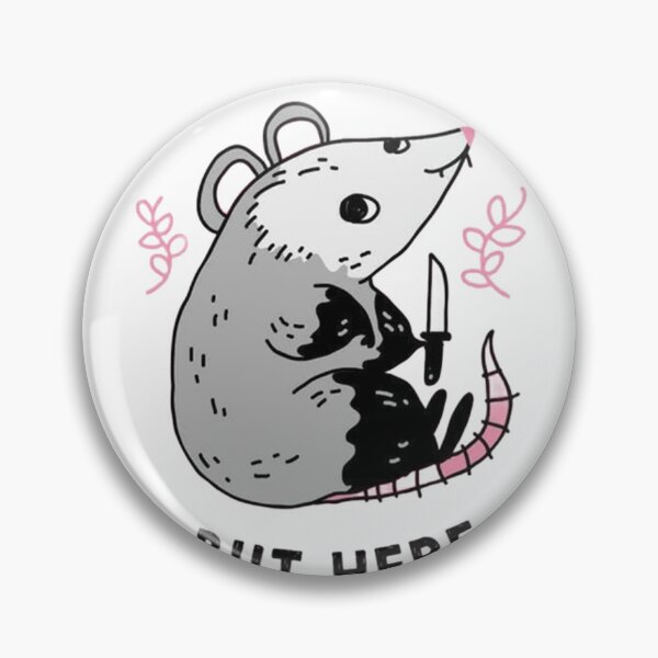 Item preview, Funny Flabby and Stabby Opossum - Cute Pink Possum Meme Art designed and sold by JossDesign15.