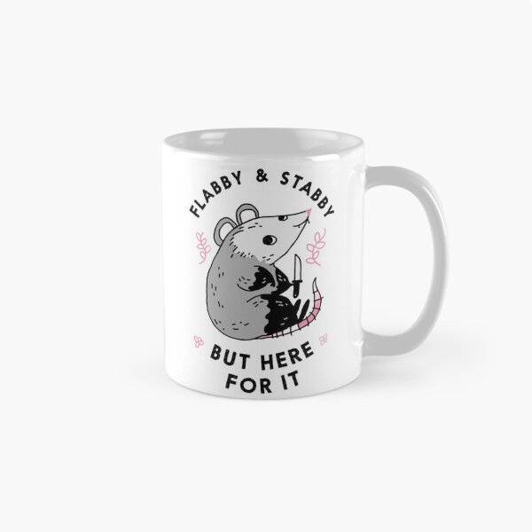 Item preview, Funny Flabby and Stabby Opossum - Cute Pink Possum Meme Art designed and sold by JossDesign15.