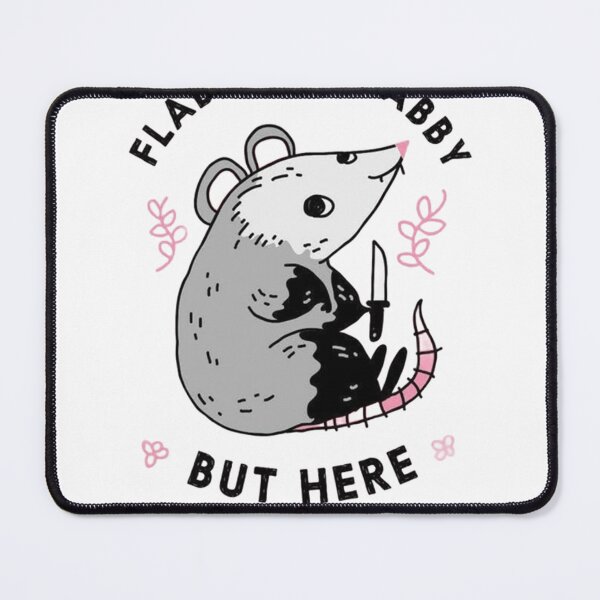 Item preview, Funny Flabby and Stabby Opossum - Cute Pink Possum Meme Art designed and sold by JossDesign15.