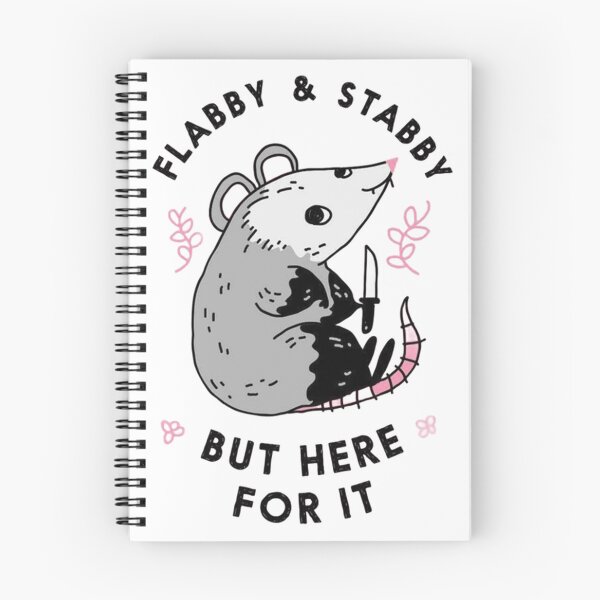 Item preview, Funny Flabby and Stabby Opossum - Cute Pink Possum Meme Art designed and sold by JossDesign15.