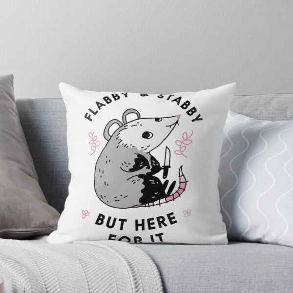 Item preview, Funny Flabby and Stabby Opossum - Cute Pink Possum Meme Art designed and sold by JossDesign15.