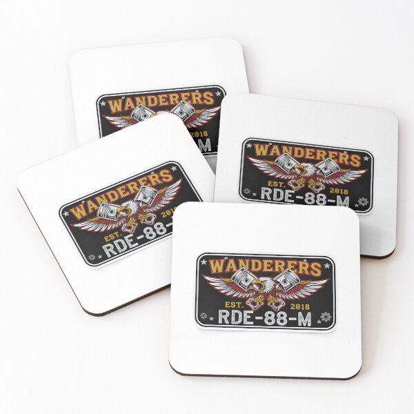 Item preview, Wanderers Biker Emblem – Vintage Eagle Piston Motorcycle Garage Design designed and sold by Priyanshu-kaii.