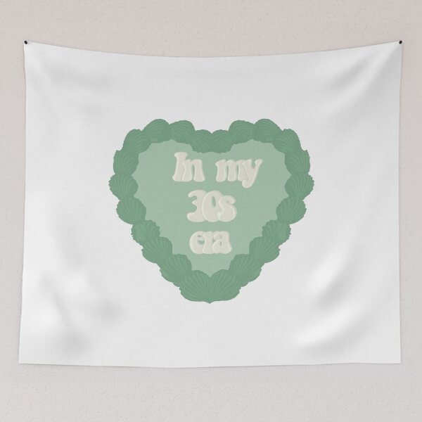 Item preview, In my Thirties Era Love Heart Birthday Cake designed and sold by FreeOrca.