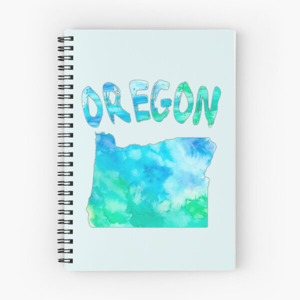 Item preview, Oregon Watercolor Silhouette - Artistic Blue & Green State Map designed and sold by mashmosh.