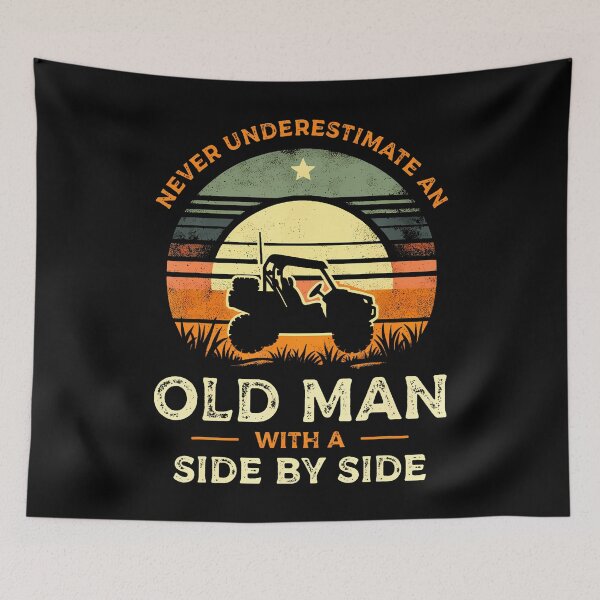 Item preview, Never Underestimate An Old Man With A Side By Side Utv designed and sold by malhanasbih.