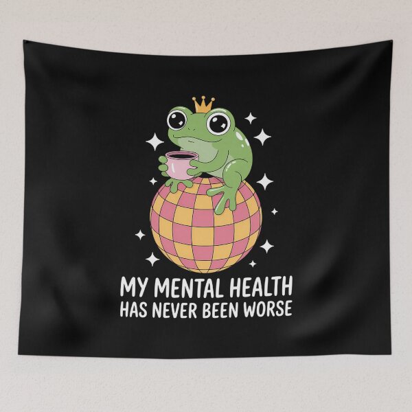 Item preview, Funny Frog Mental Health Awareness designed and sold by lilensgavadur.