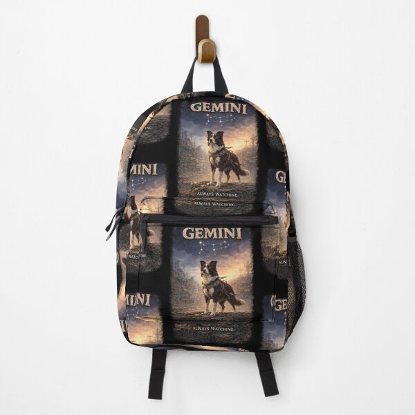 Item preview, Gemini Dog Zodiac Art – Always Watching Survivor Illustration designed and sold by TroyTheTerrific.