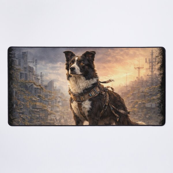 Item preview, Gemini Dog Zodiac Art – Always Watching Survivor Illustration designed and sold by TroyTheTerrific.