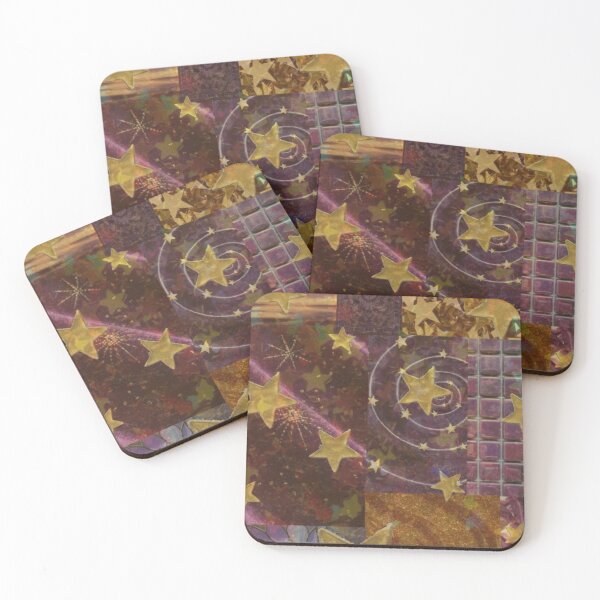 Item preview, Whimsical patchwork stars and galaxy 90s whimsigoth celestial designed and sold by BrontesWhimsyStore.