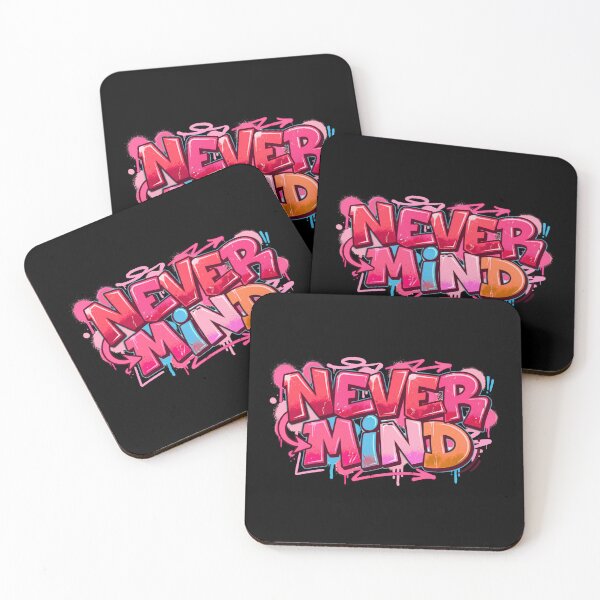 Item preview, Never Mind | Edgy Streetwear Typography Tee designed and sold by typoinspired.
