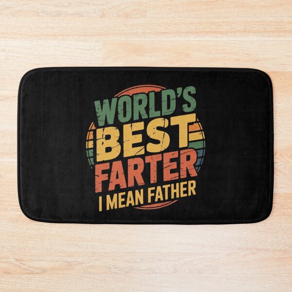 Item preview, World’s Best Farter I Mean Father – Vintage Dad Humor Quote designed and sold by flagylART.