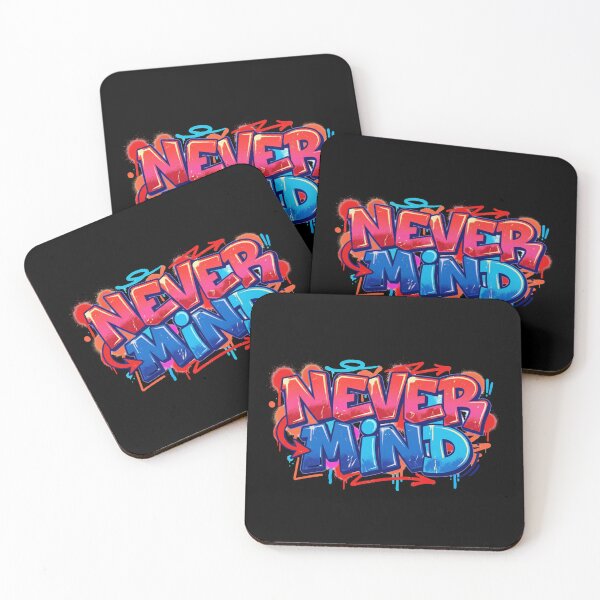 Item preview, Never Mind | Edgy Streetwear Typography Tee designed and sold by typoinspired.