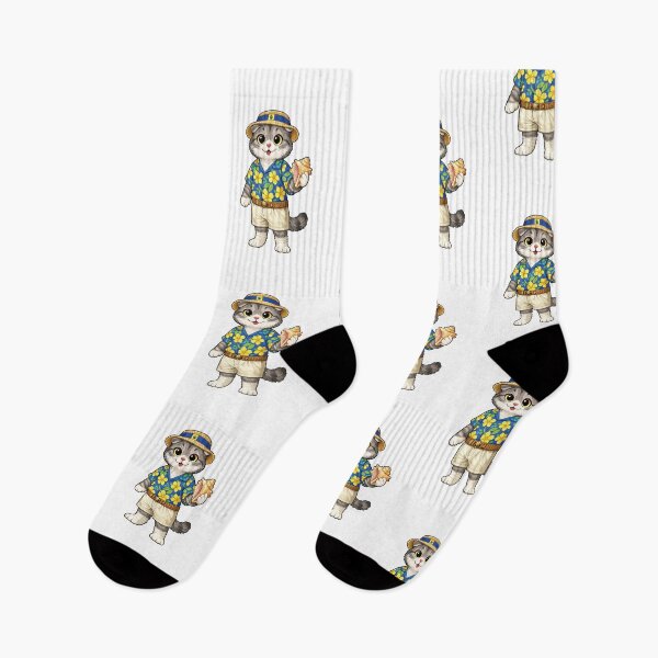 Item preview, Cute Scottish Fold Cat in Barbadian Clothing - Cultural Cat Art designed and sold by HappyPawsWorld.
