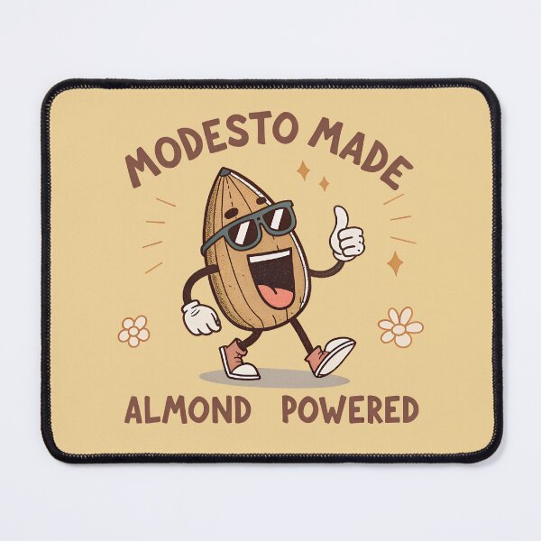 Item preview, Modesto Made Almond Powered – Funny California Farm Cartoon Design designed and sold by VividOrganica.