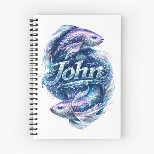 Item preview, John Pisces – Fish Zodiac Name Fantasy Art Design designed and sold by AlexLineArt.