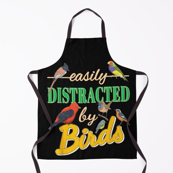 Item preview, Easily Distracted By Birds Colorful Nature Typography Art designed and sold by StanaLuis.