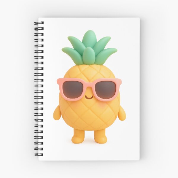Item preview, Cute Pineapple with Sunglasses | Kawaii Tropical Summer Fruit Art designed and sold by Moons Studio.