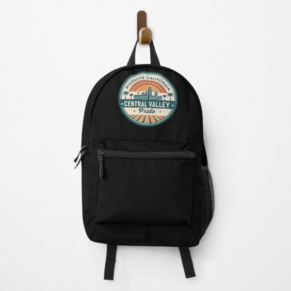 Item preview, Modesto California Central Valley Pride – Retro Travel Badge Design designed and sold by VividOrganica.