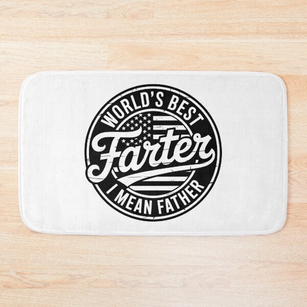 Item preview, World’s Best Farter I Mean Father – Funny Dad Joke Typography designed and sold by flagylART.