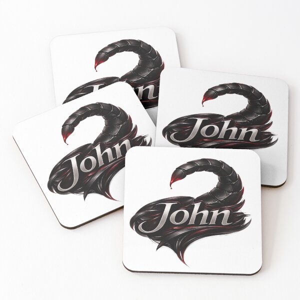 Item preview, John Scorpio – Scorpion Zodiac Name Dark Fantasy Art designed and sold by AlexLineArt.