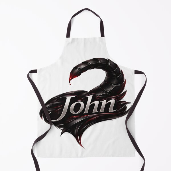 Item preview, John Scorpio – Scorpion Zodiac Name Dark Fantasy Art designed and sold by AlexLineArt.