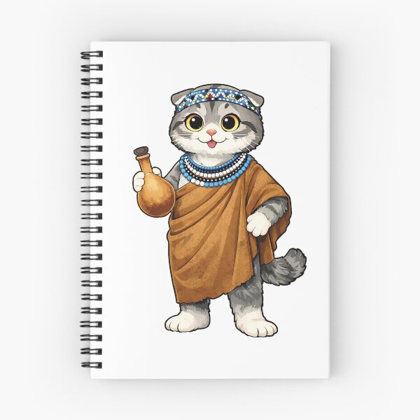 Item preview, Cute Scottish Fold Cat in Botswanan Clothing - Cultural Cat Art designed and sold by HappyPawsWorld.