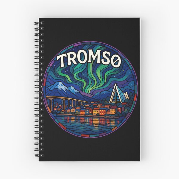 Item preview, Tromso Norway Stained Glass Travel designed and sold by TomFrontierArt.