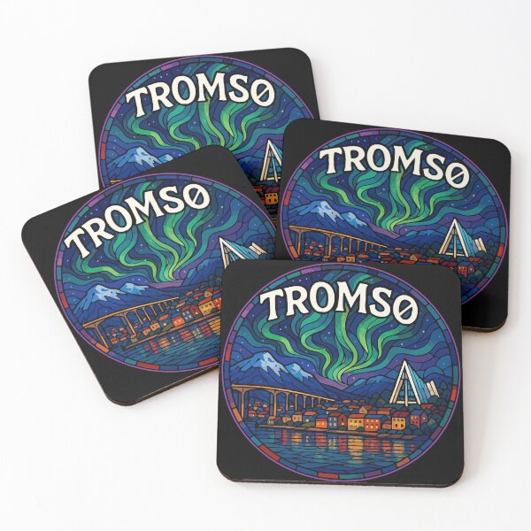 Item preview, Tromso Norway Stained Glass Travel designed and sold by TomFrontierArt.