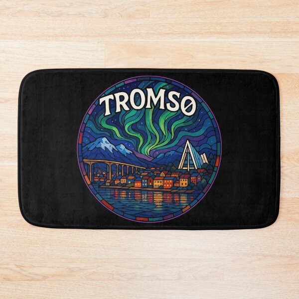Item preview, Tromso Norway Stained Glass Travel designed and sold by TomFrontierArt.