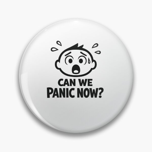 Item preview, Can We Panic Now Relatable Chibi Art designed and sold by inaveed.